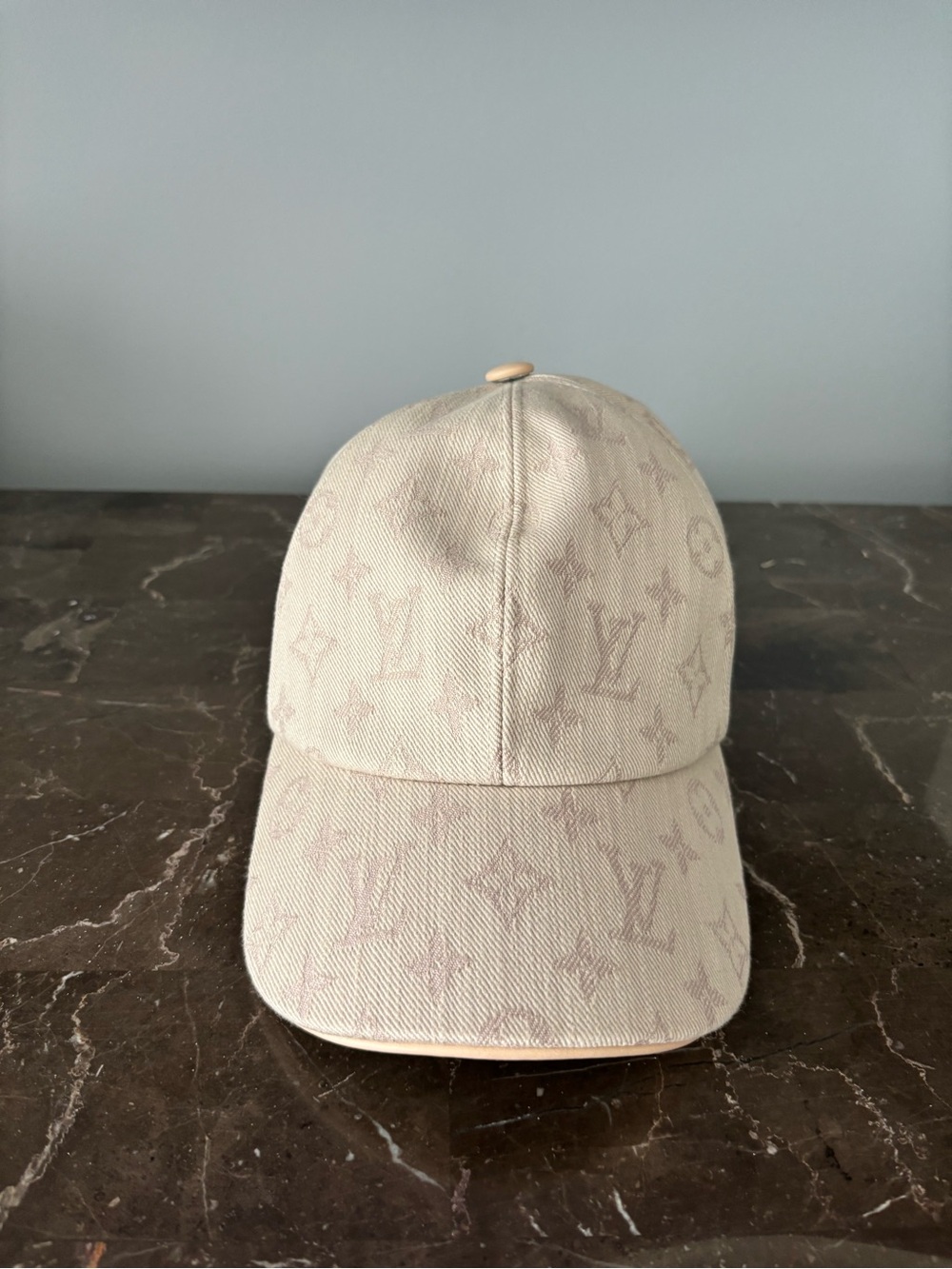 Louis Vuitton Light Beige Monogram Cap